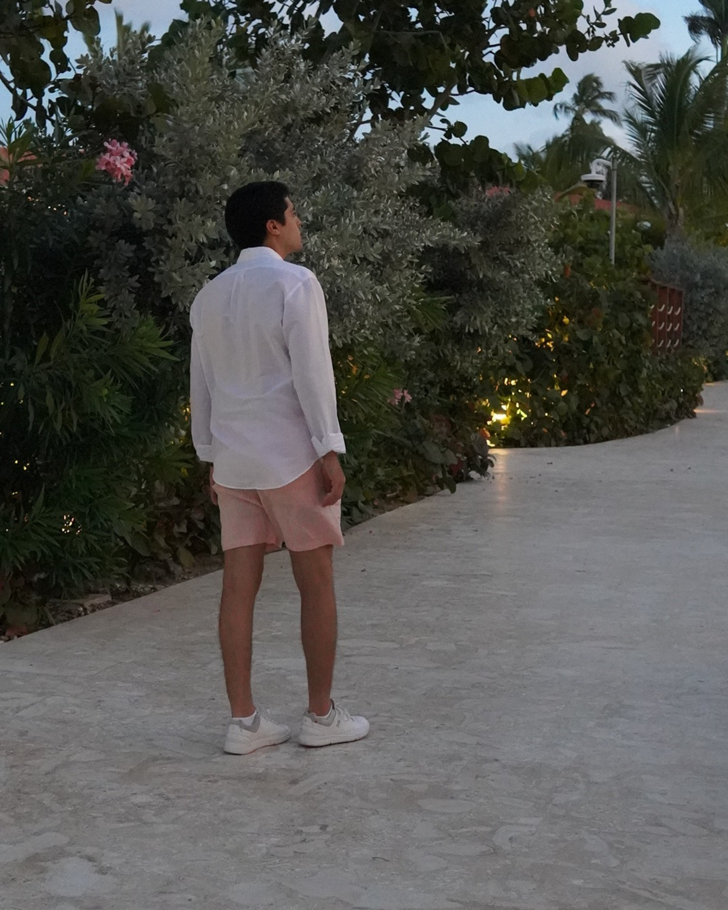 VAU Rosé Linen Shorts